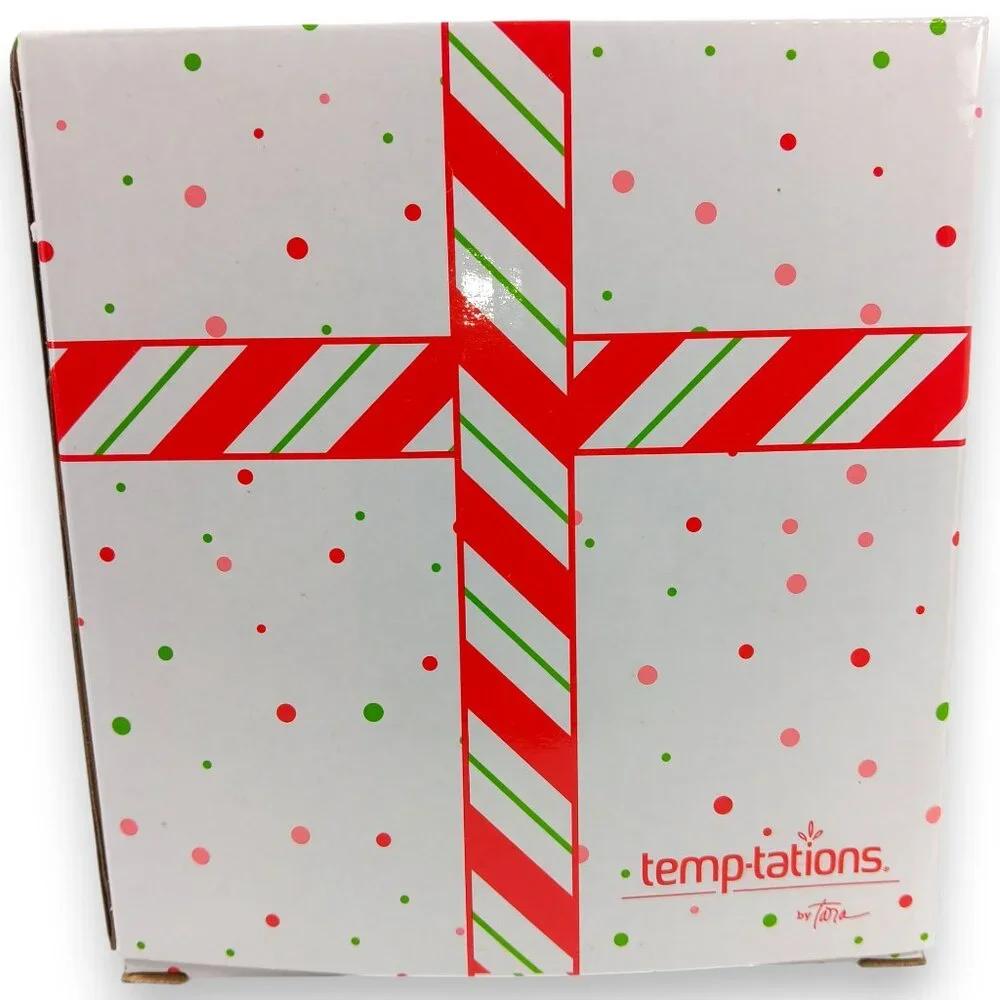 TEMPTATIONS-Christmas-Ornament-SANTA-w/Recipe-Holiday Decoration-Gift- Party - Picture 7 of 7